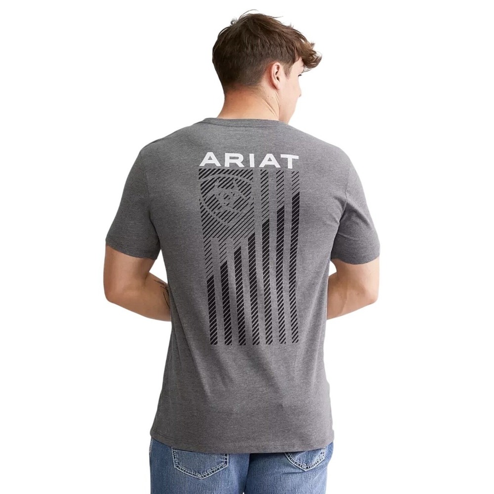 Ariat Men's Bias Fade Tshirt Medium Gray The Buckle